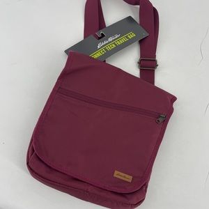 Eddie Bauer Crossbody Shoulder Travel Bag Multiple Pockets Small connect tech